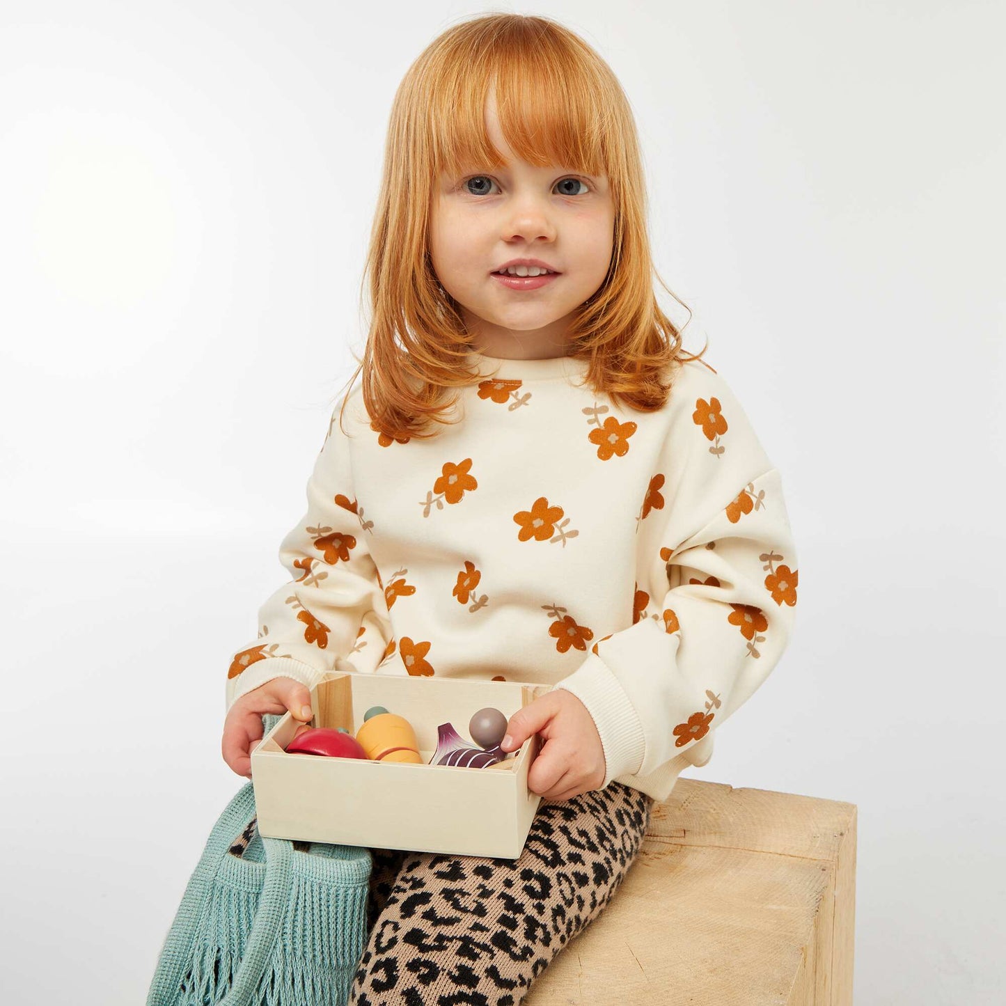 Sweater polar con estampado BLANCO