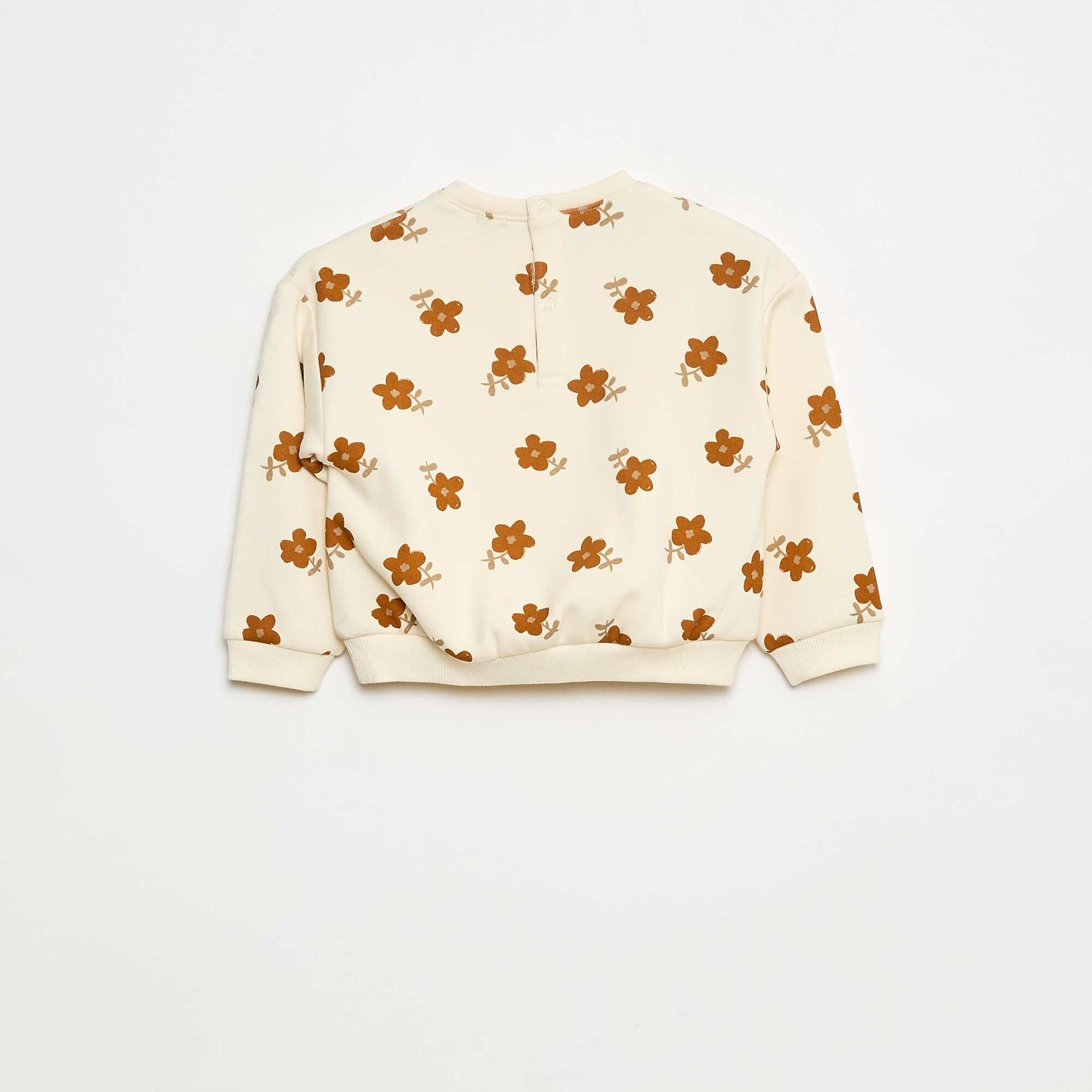 Sweater polar con estampado BLANCO