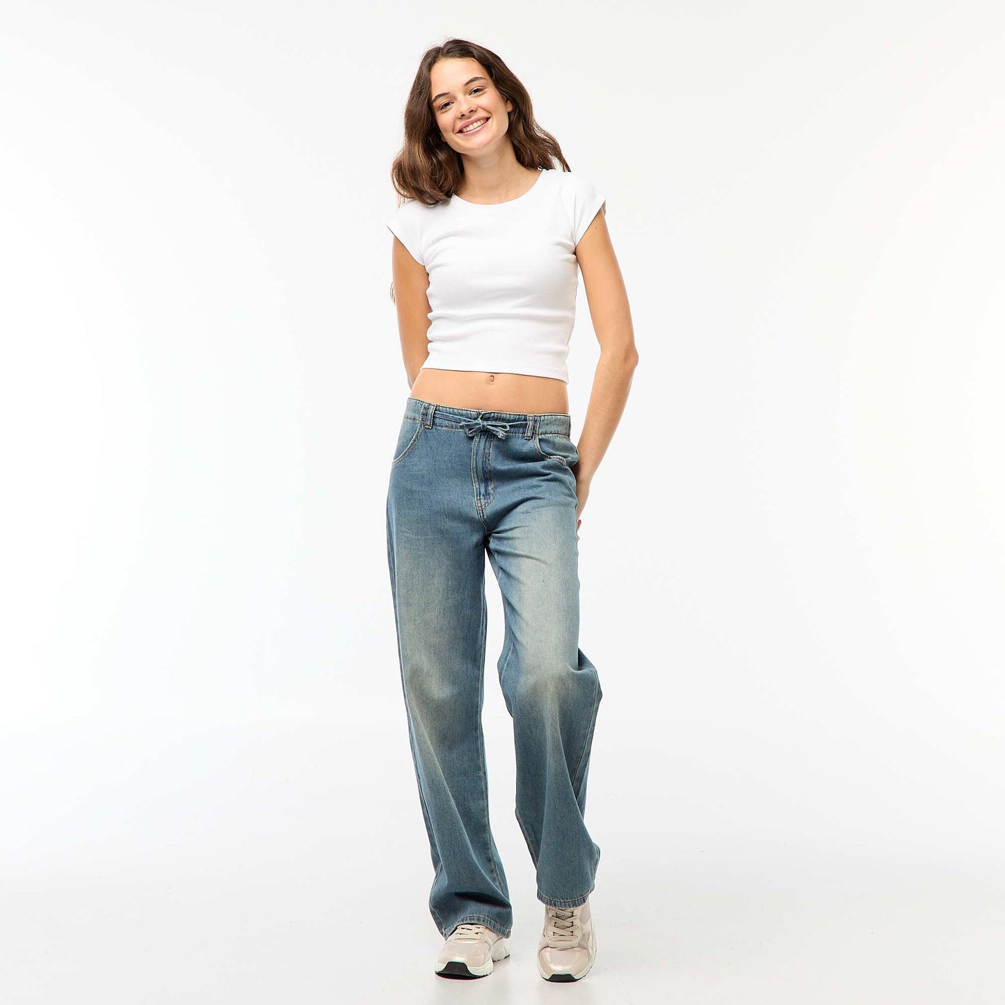 Jean ancho corte baggy AZUL
