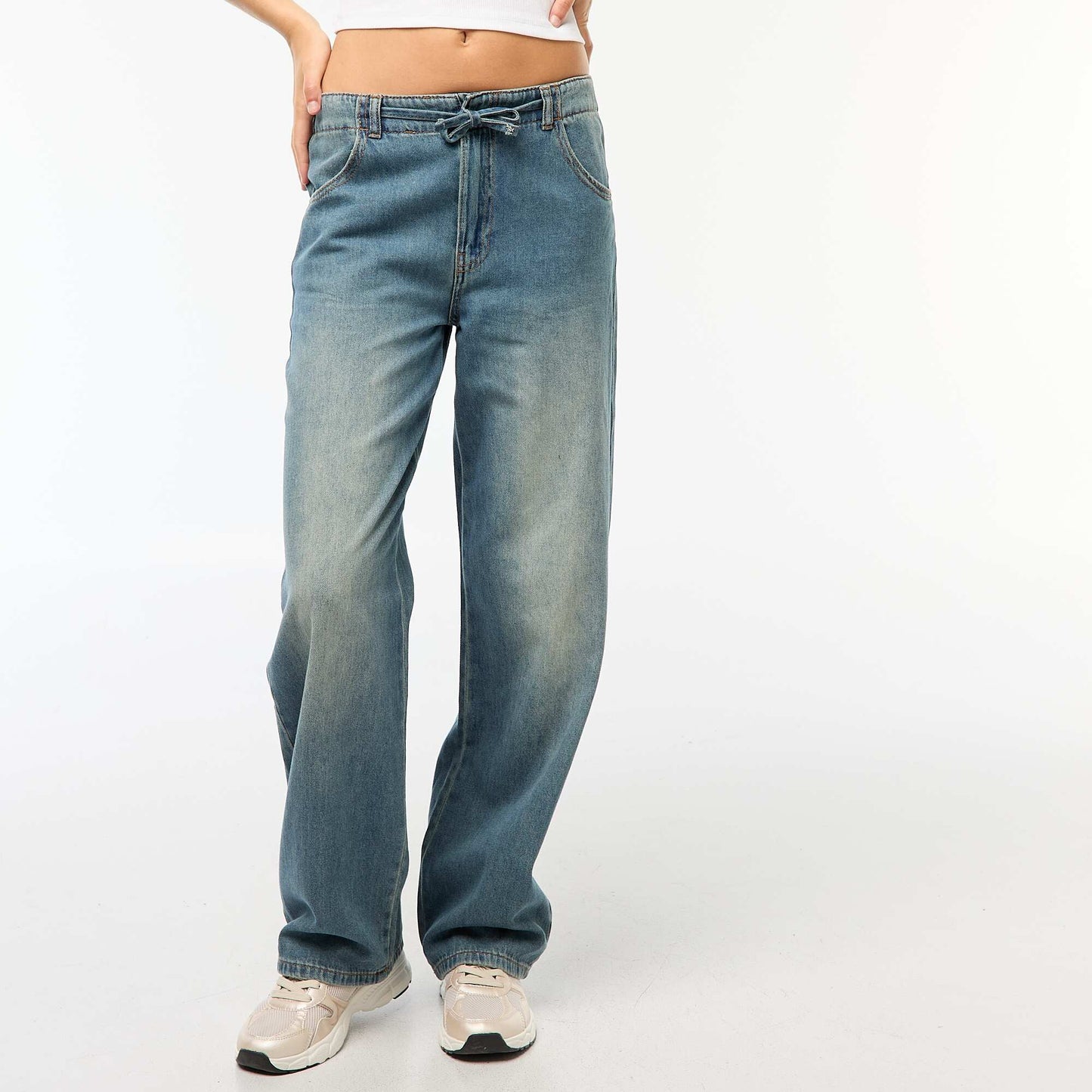 Jean ancho corte baggy AZUL