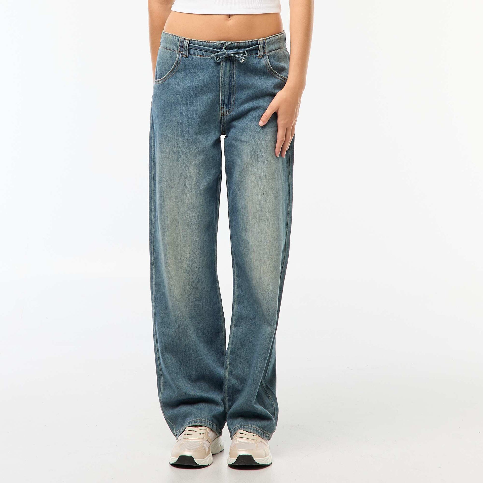 Jean ancho corte baggy AZUL