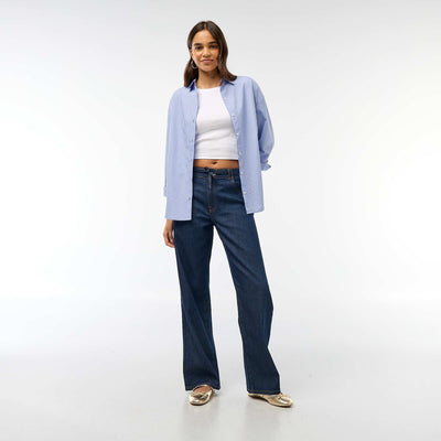 Jean ancho corte baggy AZUL