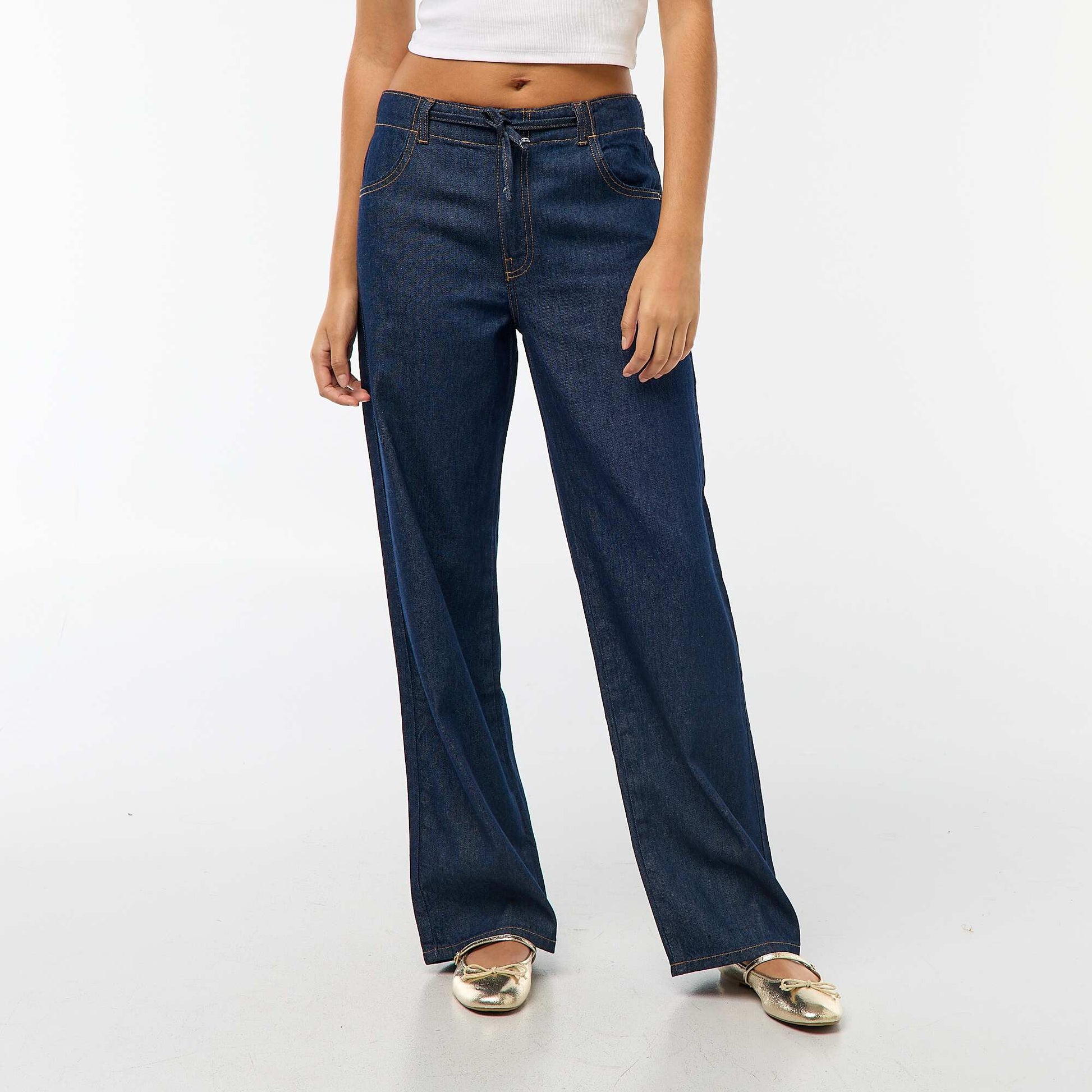 Jean ancho corte baggy AZUL