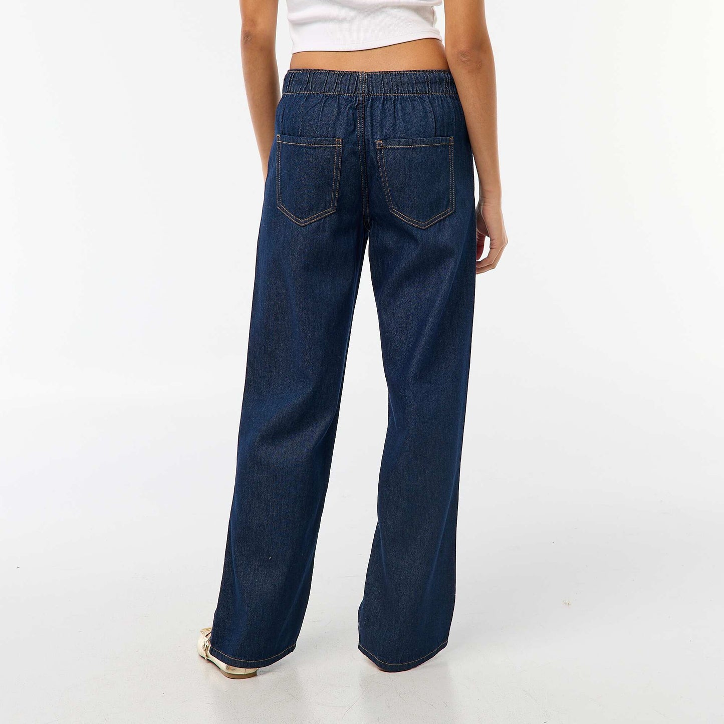 Jean ancho corte baggy AZUL