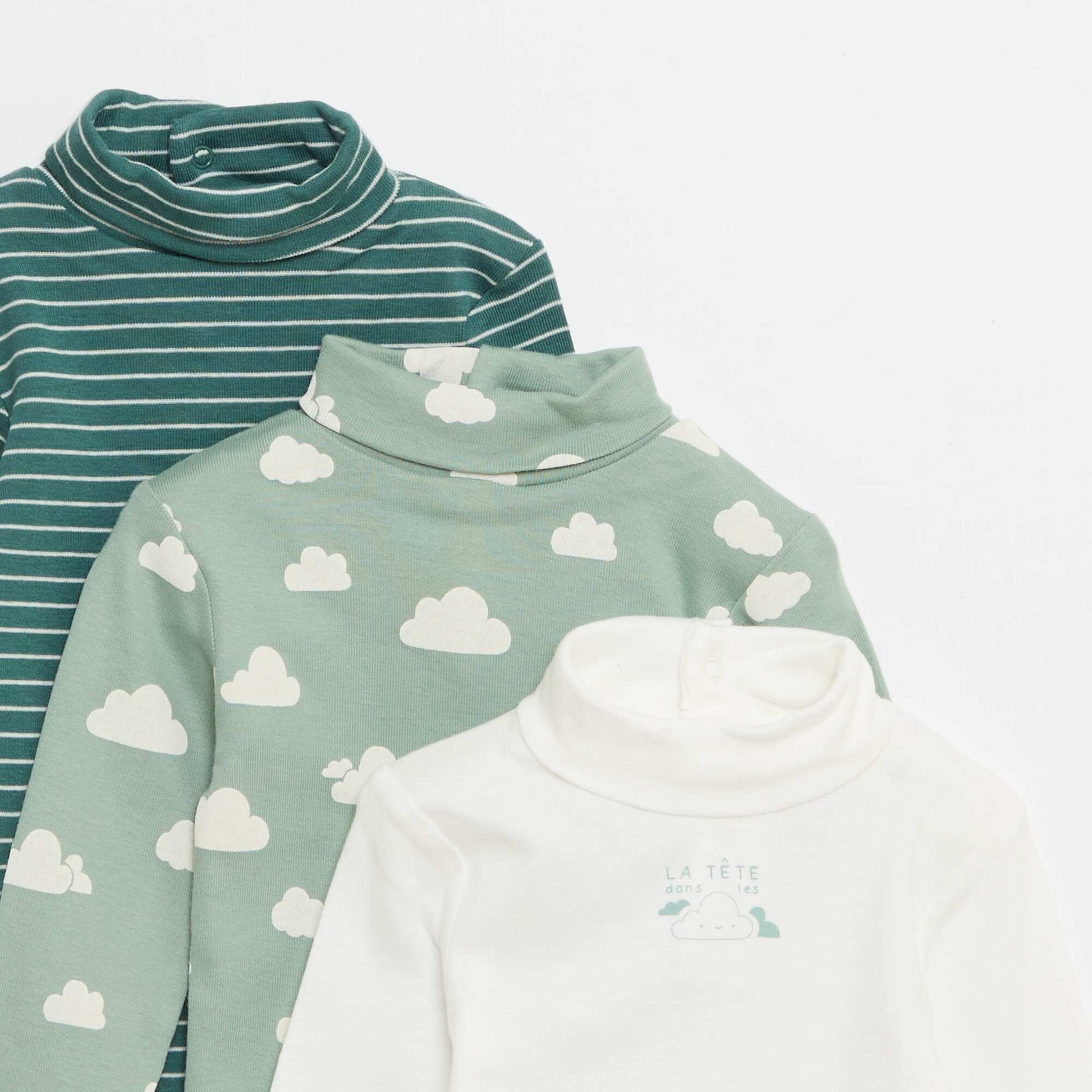 Pack de 3 bodies duraderos VERDE