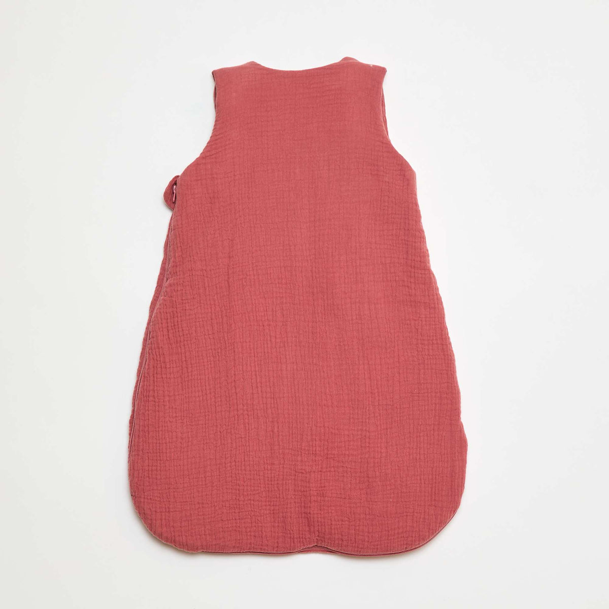 Saco de dormir de muselina de algodón con mangas extraíbles ROSA