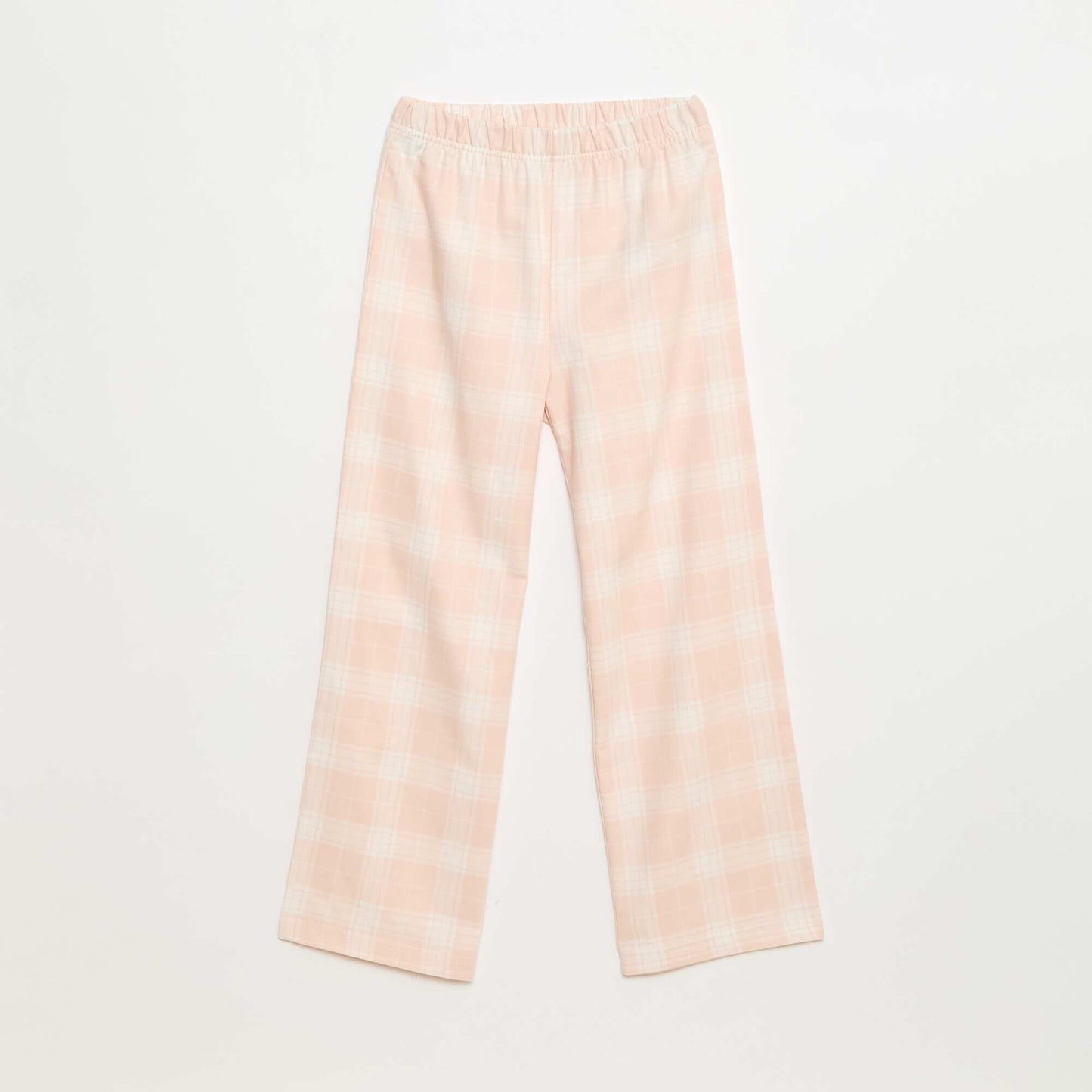 Conjunto de pijama largo polar camiseta + pantalón - 2 piezas BLANCO