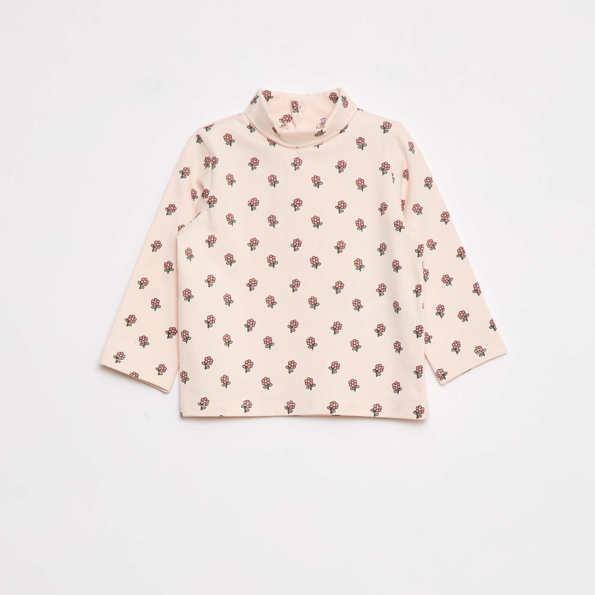 Pack de 2 camisetas interiores de cuello alto ROSA