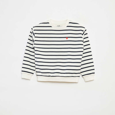 Buzo de manga larga estampada BLANCO