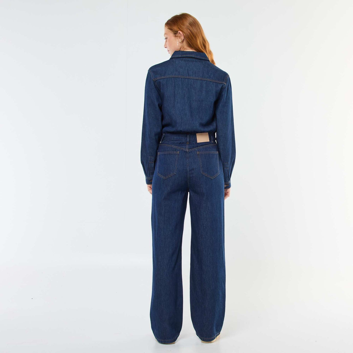 Mono jean de manga larga AZUL