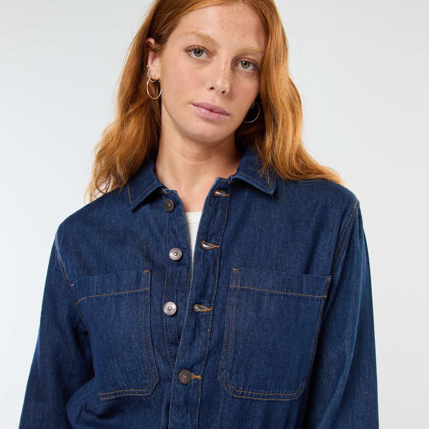 Mono jean de manga larga AZUL