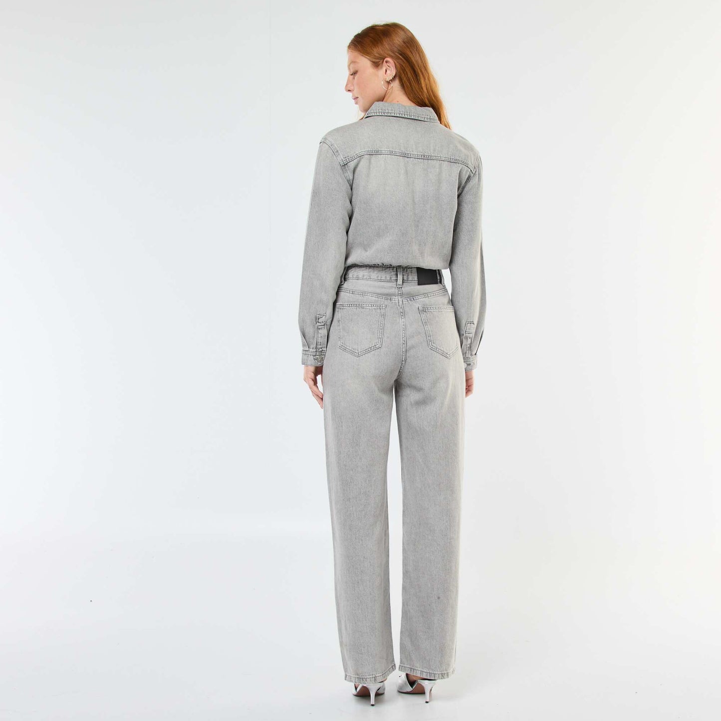 Mono jean de manga larga GRIS