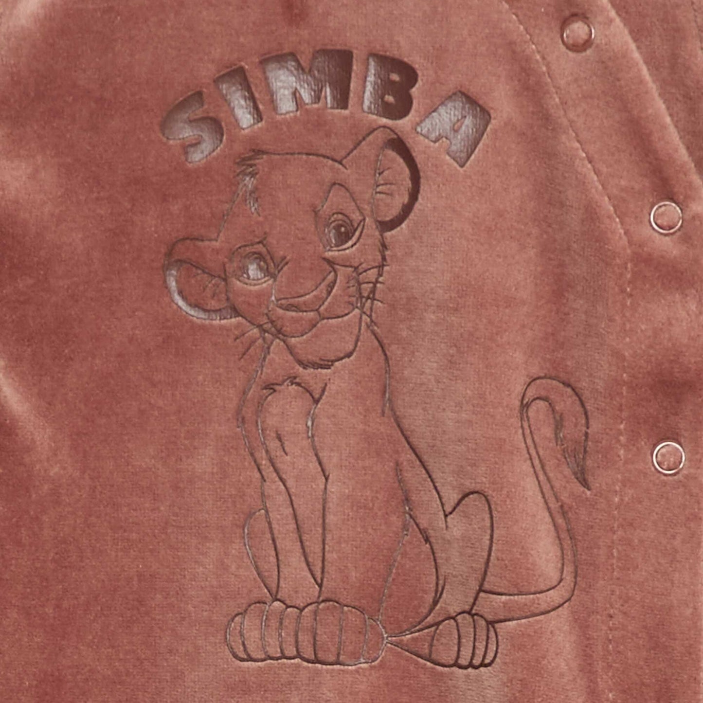 Pijama enterizo de terciopelo 'Simba' 'Disney' MARRON