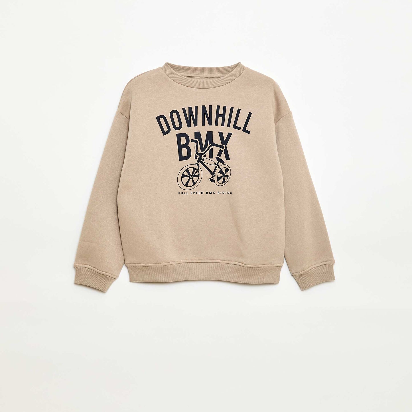 Buzo ancha con estampado BEIGE