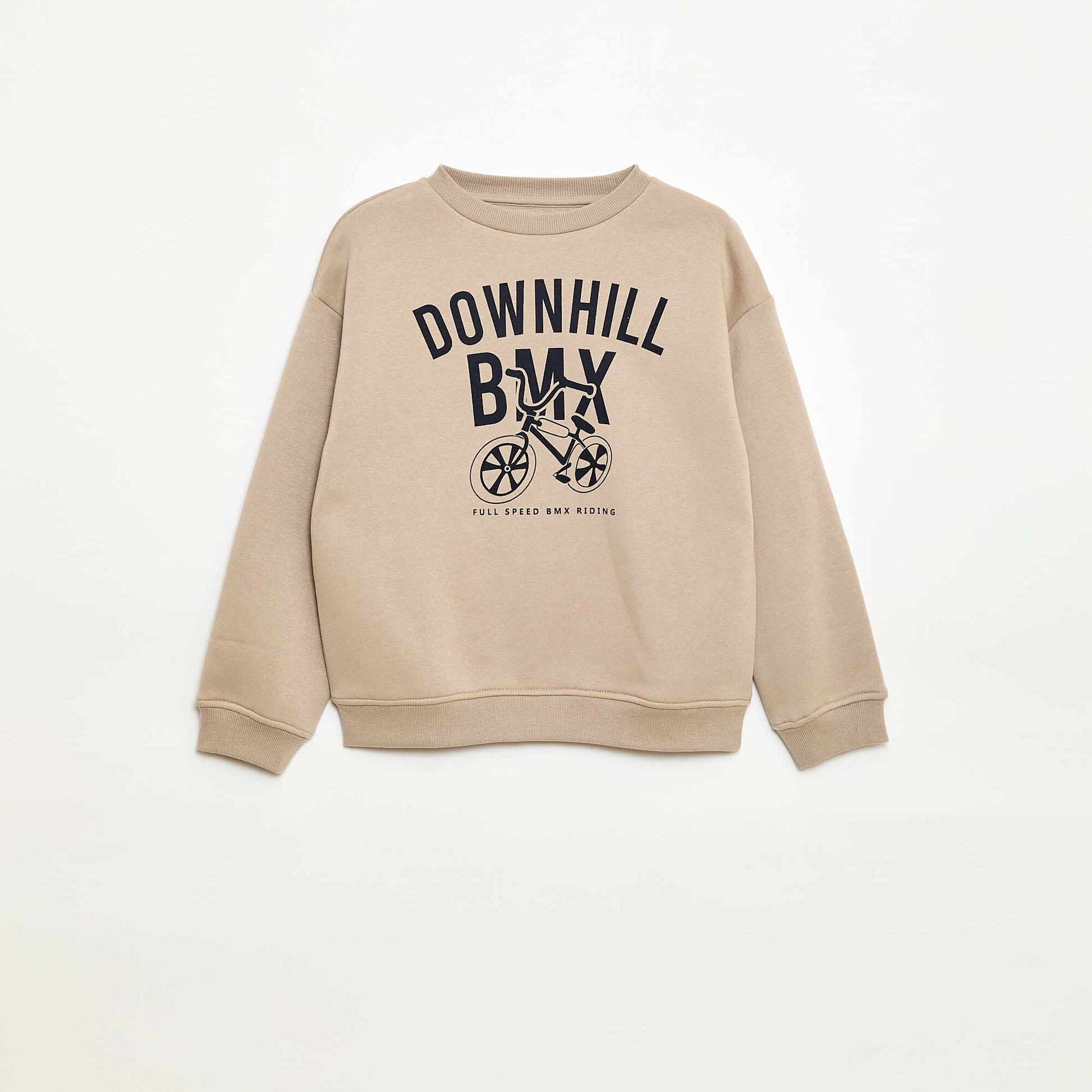 Buzo ancha con estampado BEIGE