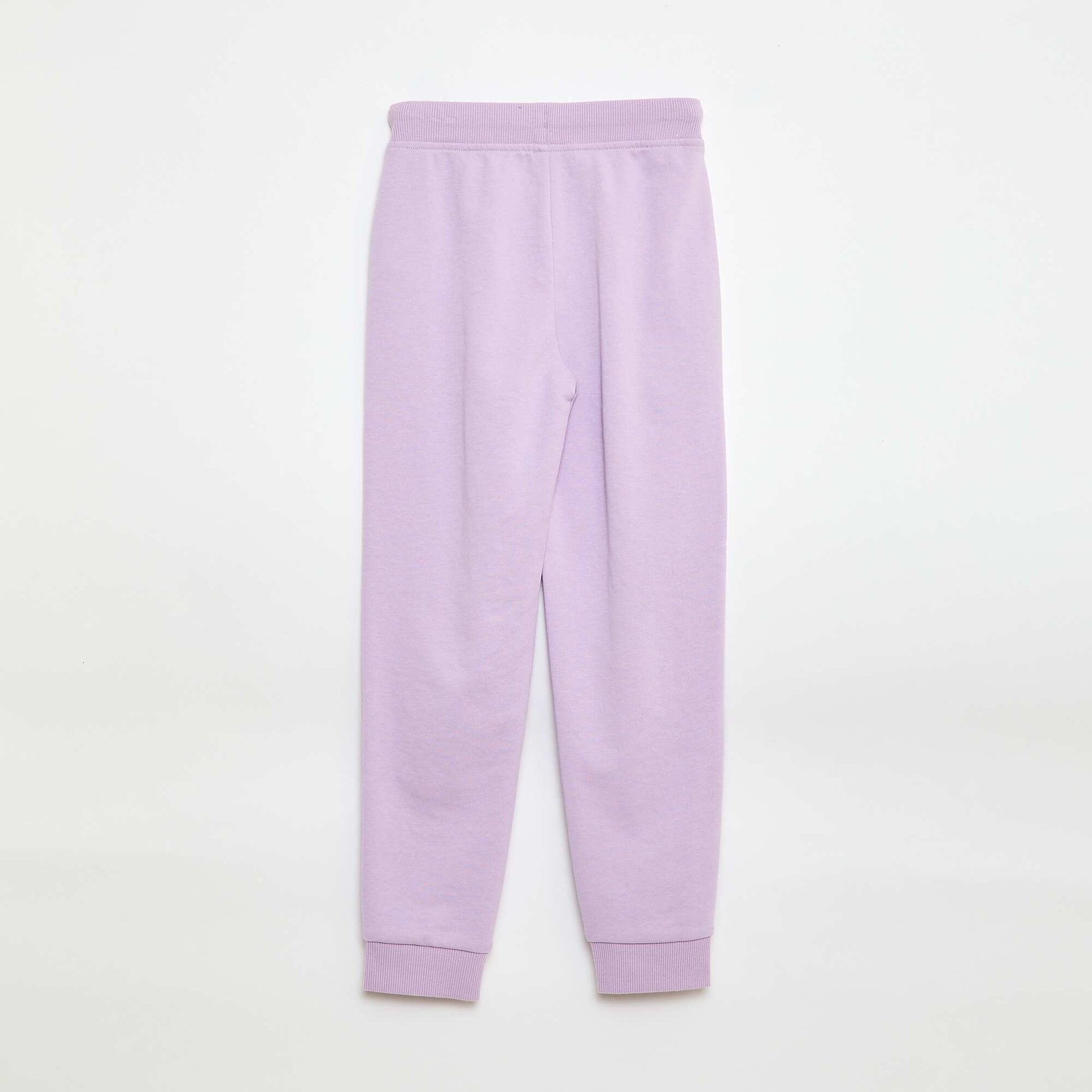 Pantalón de chándal liso con cintura elástica PURPURA