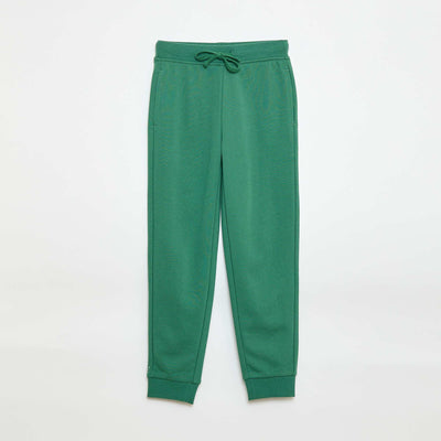 Pantalón de chándal liso con cintura elástica VERDE
