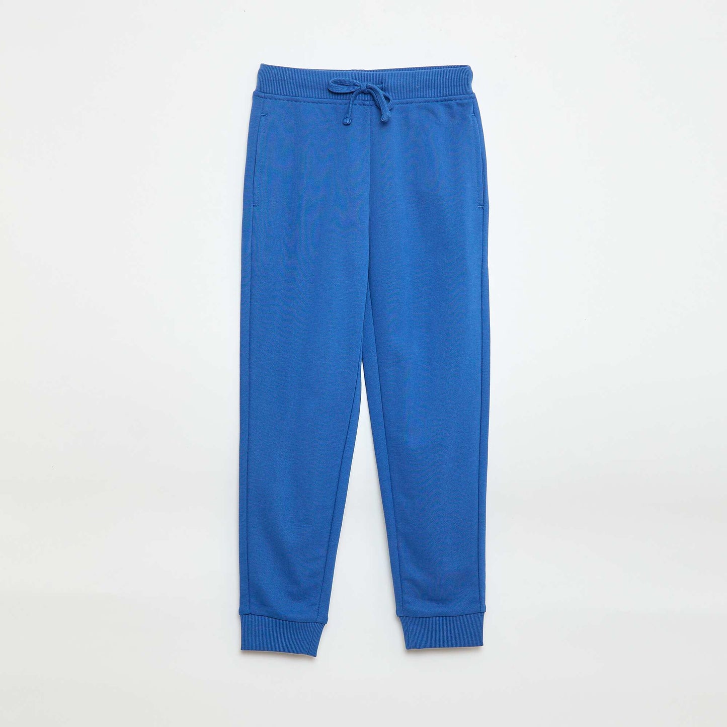 Pantalón de chándal liso con cintura elástica AZUL