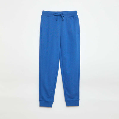 Pantalón de chándal liso con cintura elástica AZUL