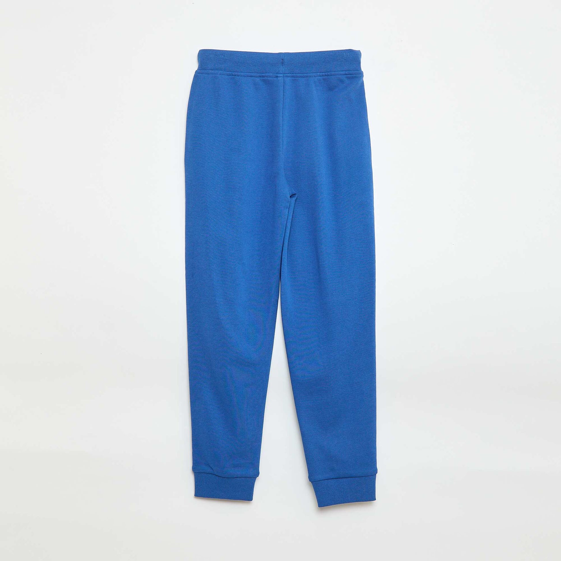 Pantalón de chándal liso con cintura elástica AZUL