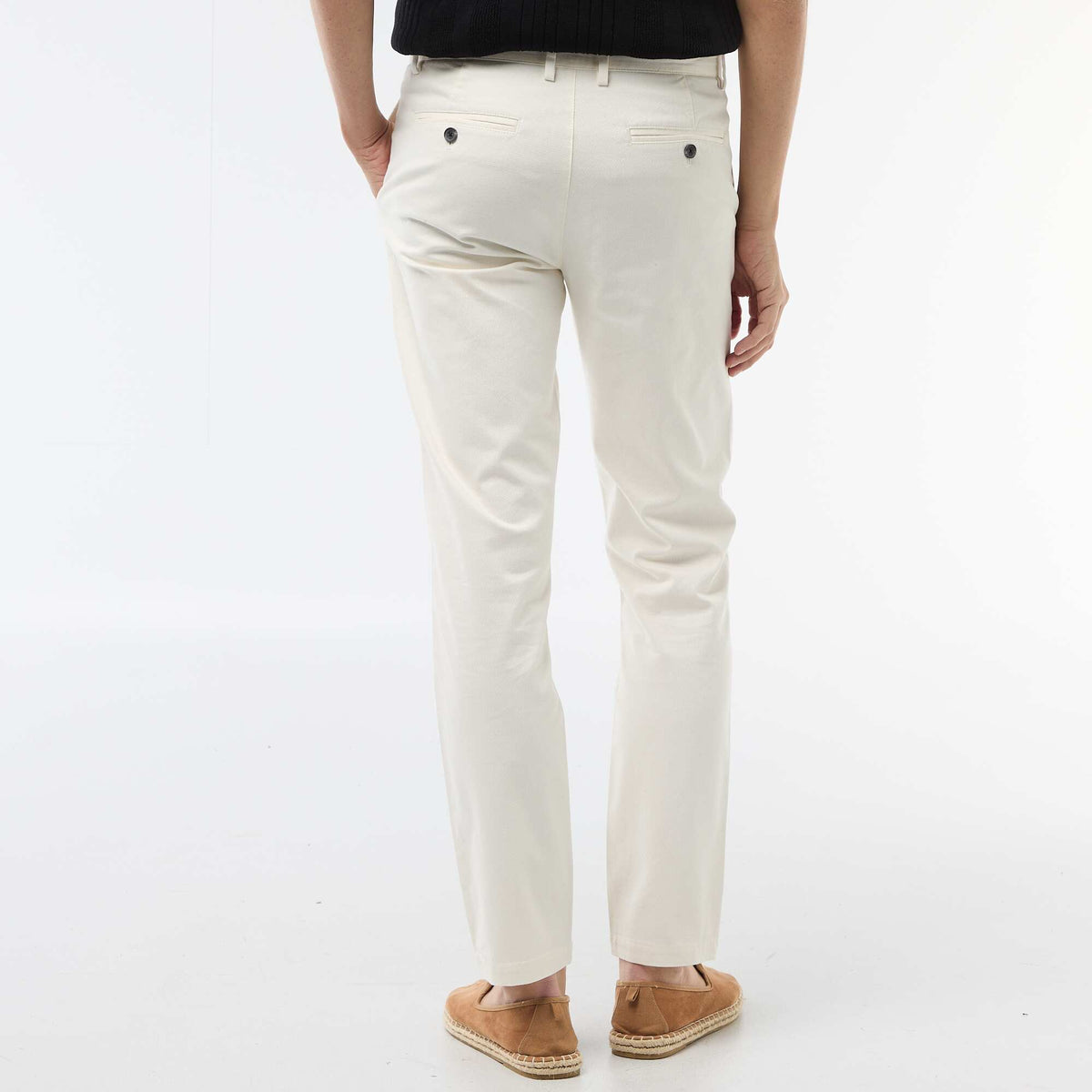 Pantalón chino de twill BLANCO