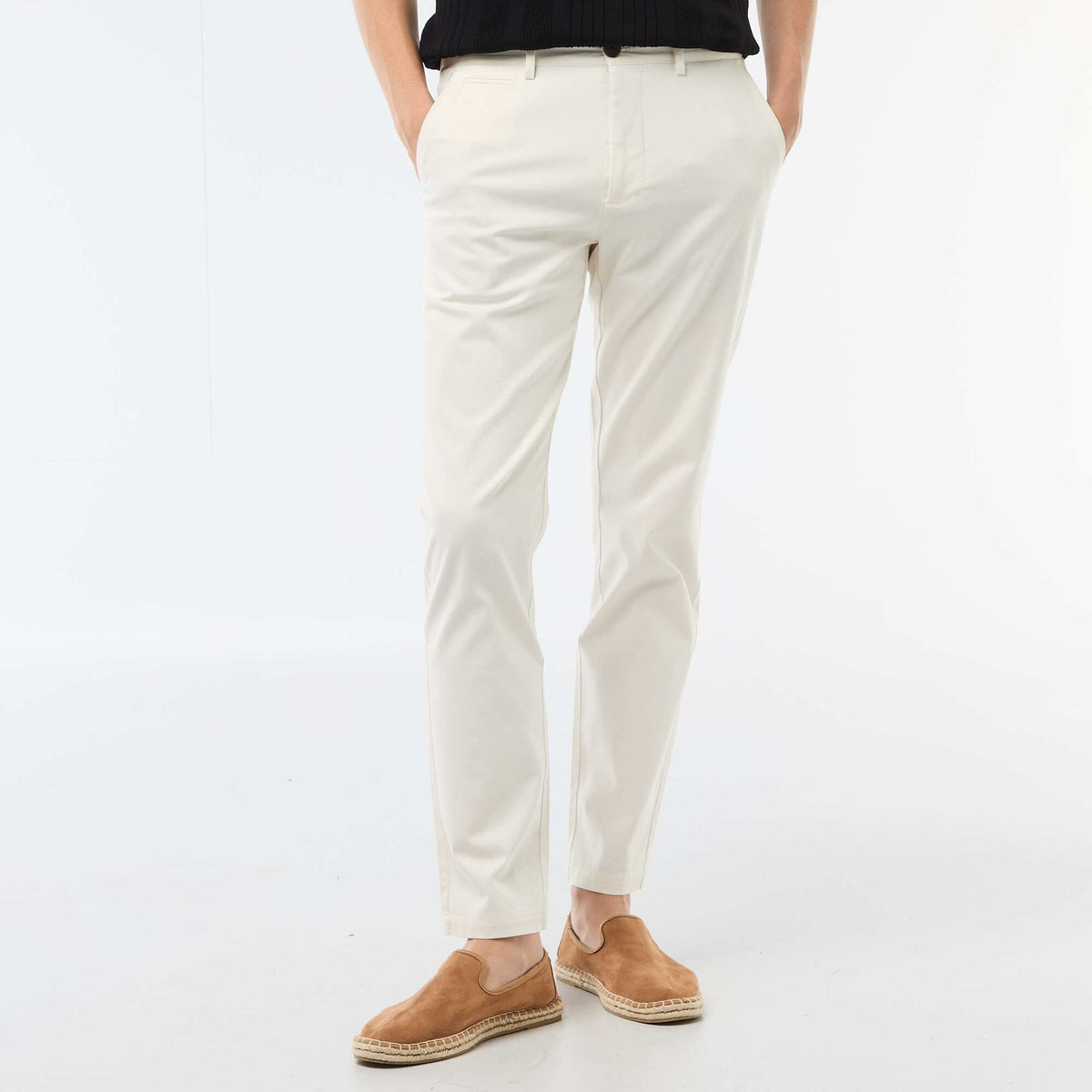 Pantalón chino de twill BLANCO