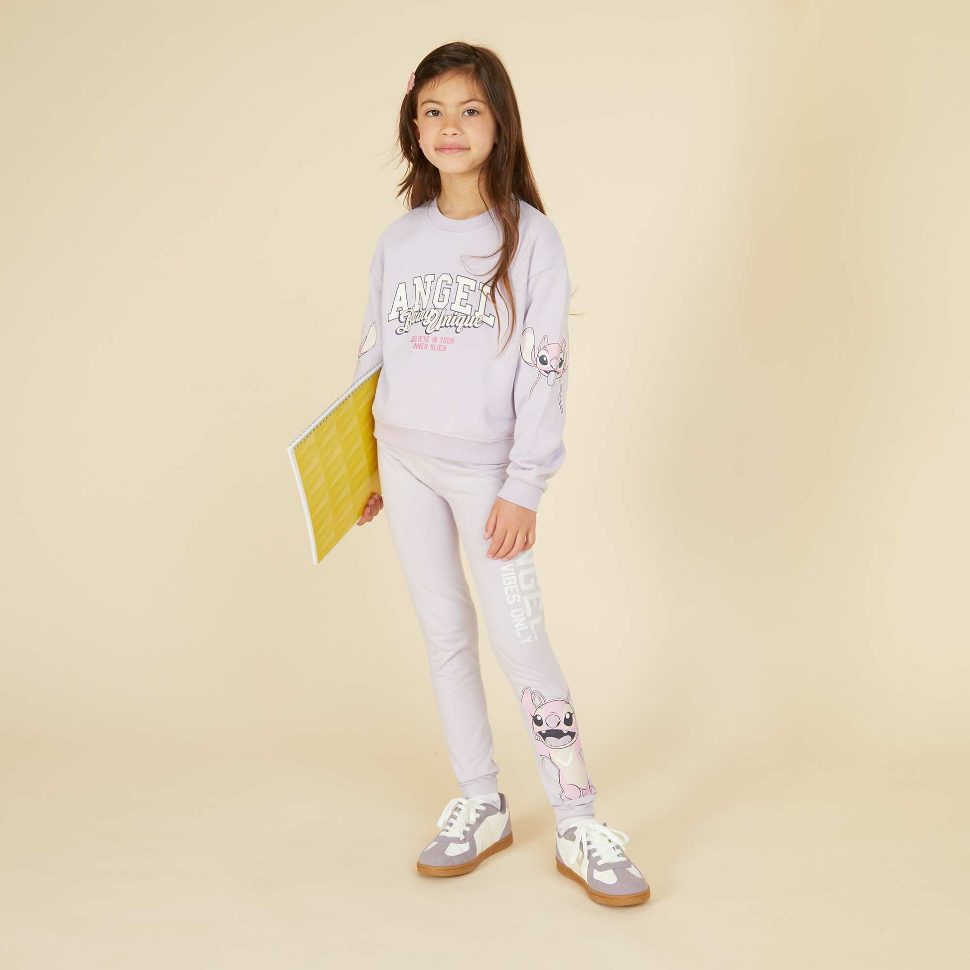 Legging largo 'Stitch' PURPURA