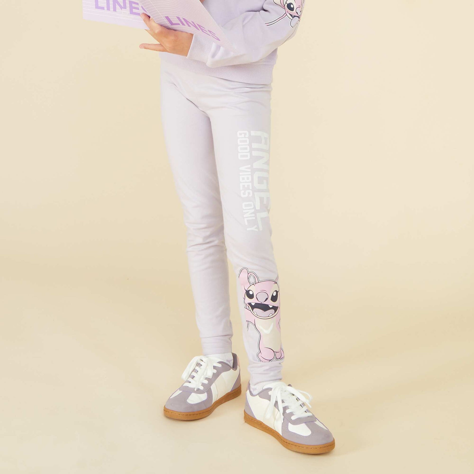 Legging largo 'Stitch' PURPURA