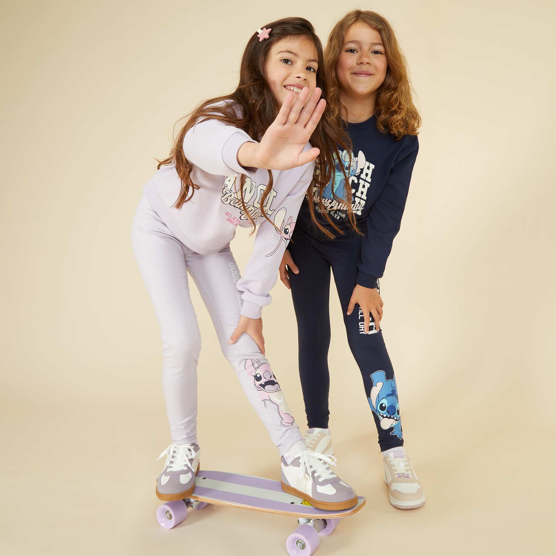 Legging largo 'Stitch' PURPURA