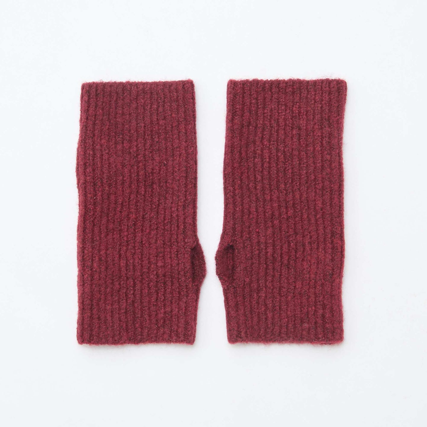 Guantes sin dedos de punto ROJO