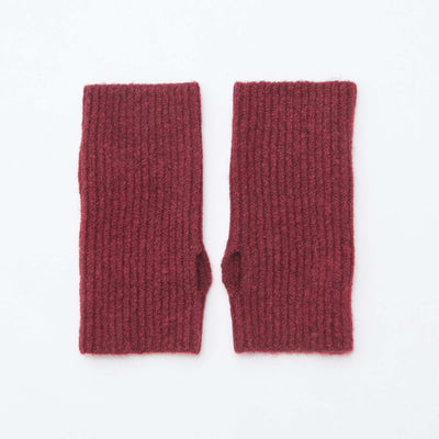 Guantes sin dedos de punto ROJO