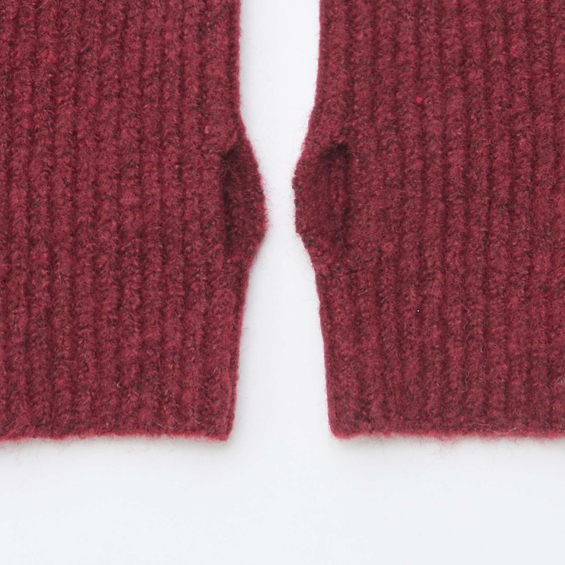 Guantes sin dedos de punto ROJO