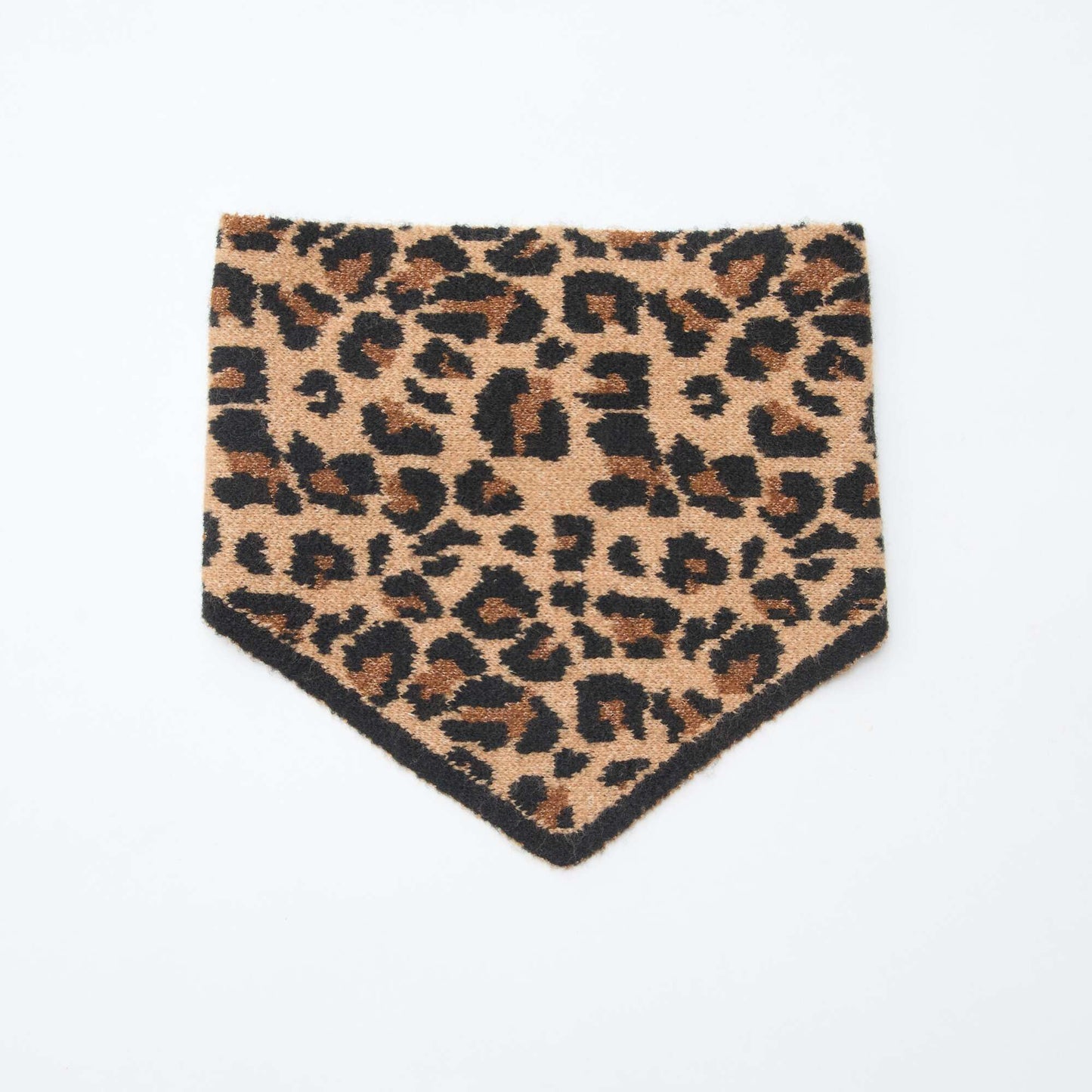 Bufanda triangular 'Leopardo' MARRON