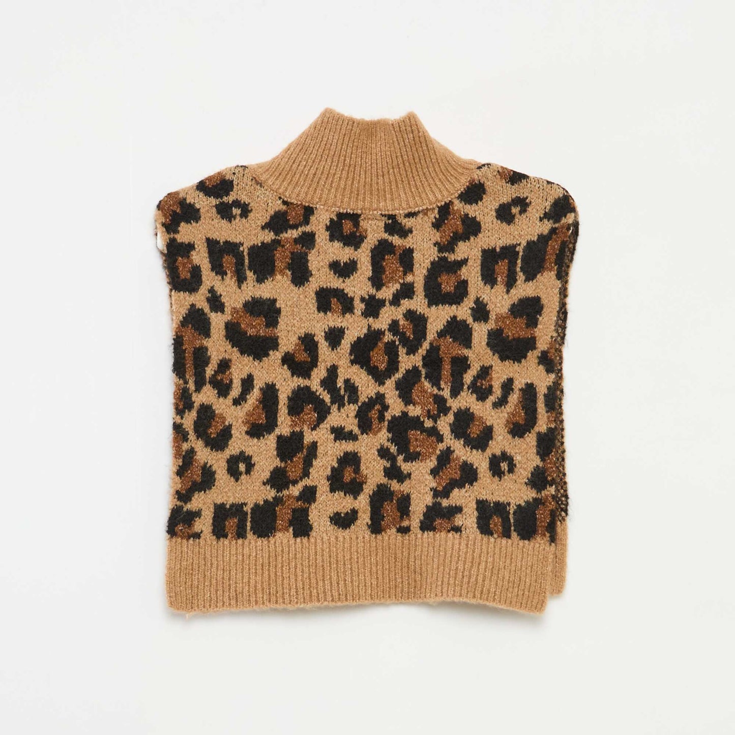 Cuello babero alto MARRON