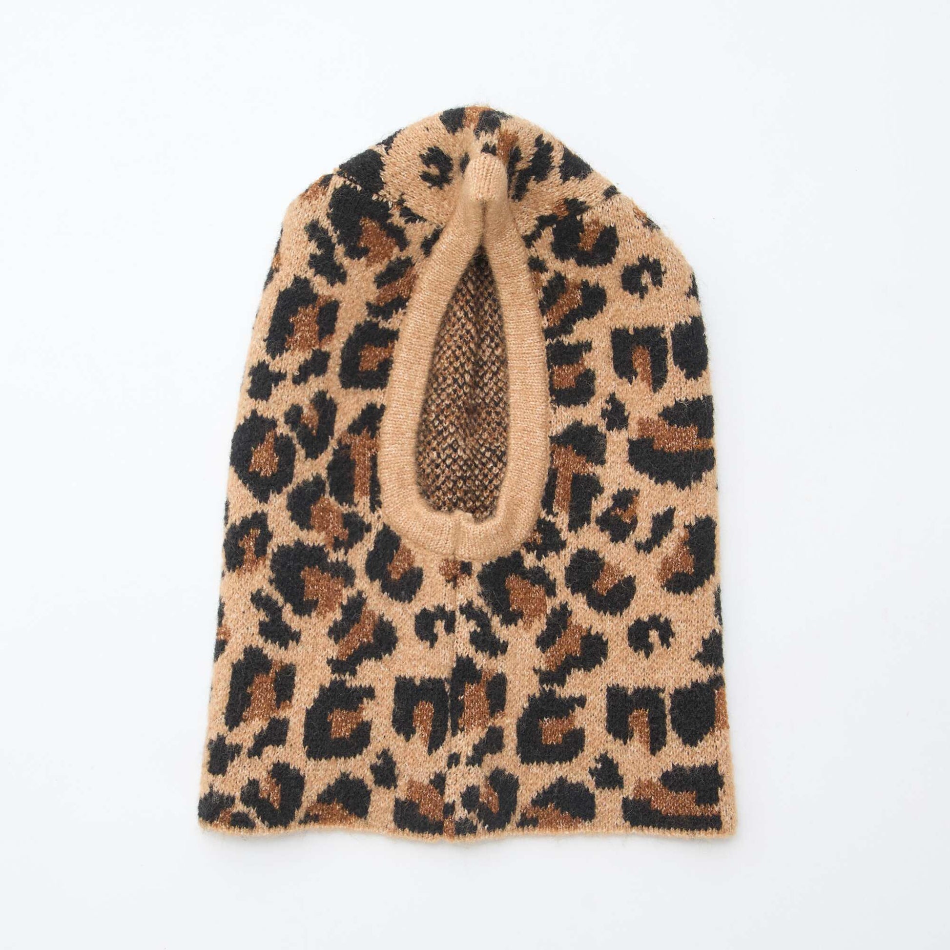Balaclava de punto grueso MARRON