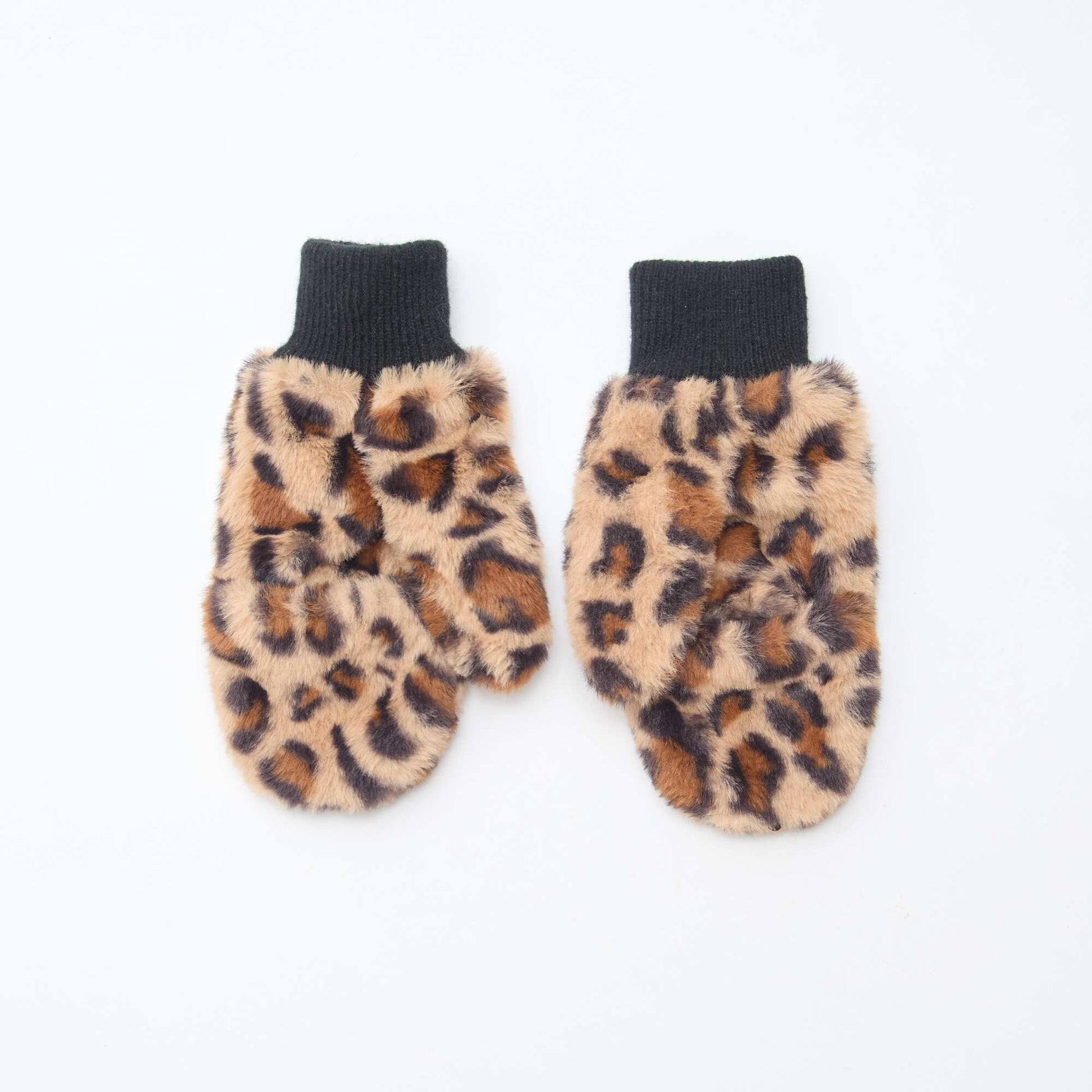 Par de manoplas/guantes sin dedos BEIGE