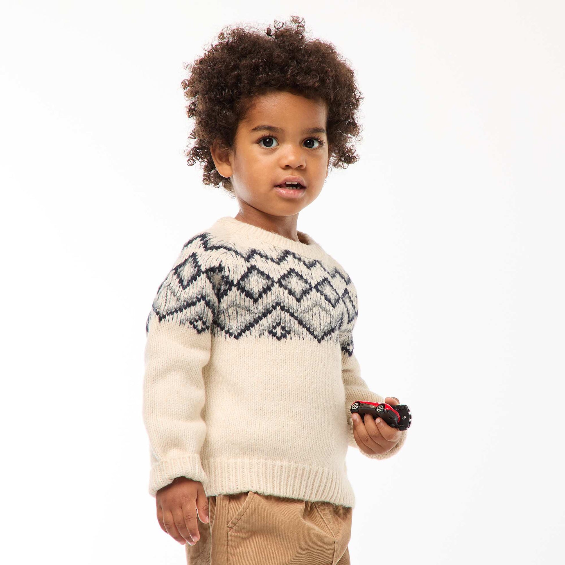 Sweater cálido jacquard BLANCO
