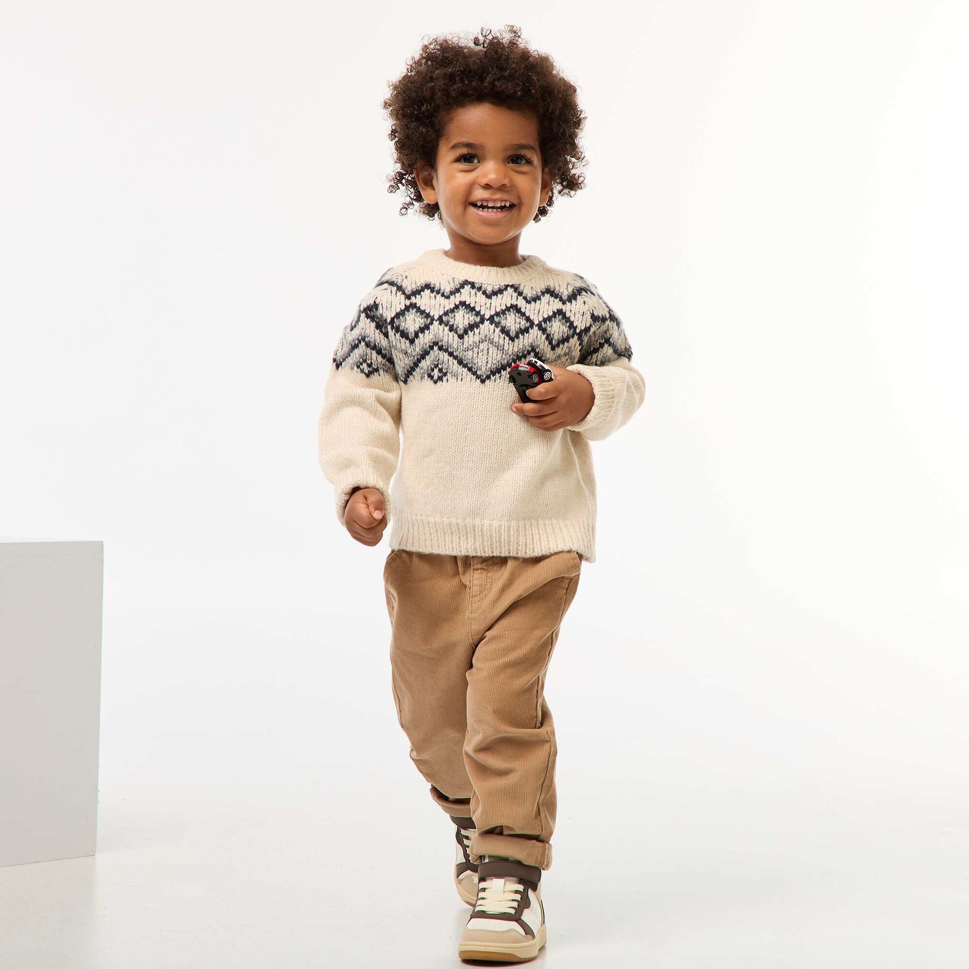 Sweater cálido jacquard BLANCO