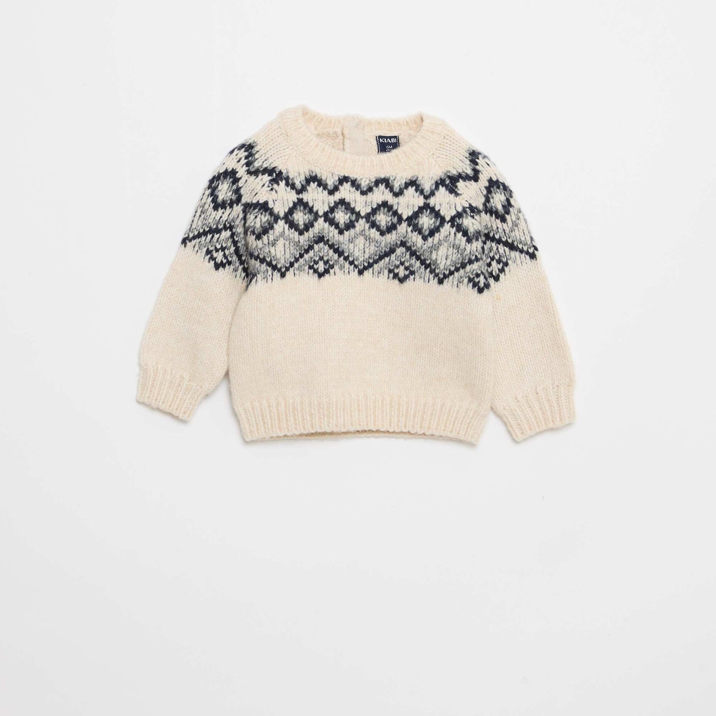 Sweater cálido jacquard BLANCO