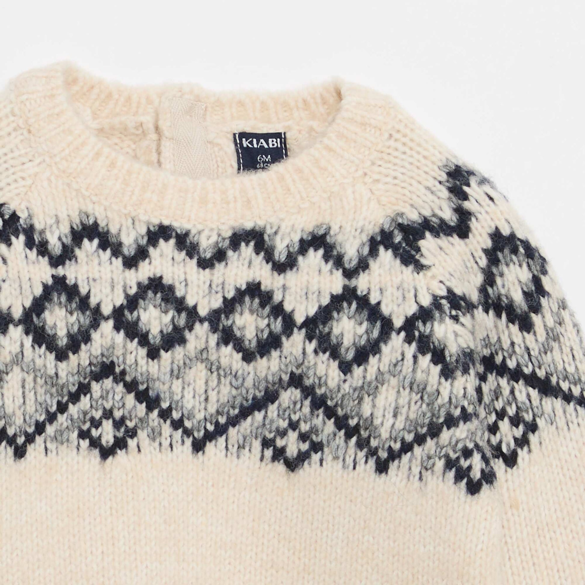 Sweater cálido jacquard BLANCO