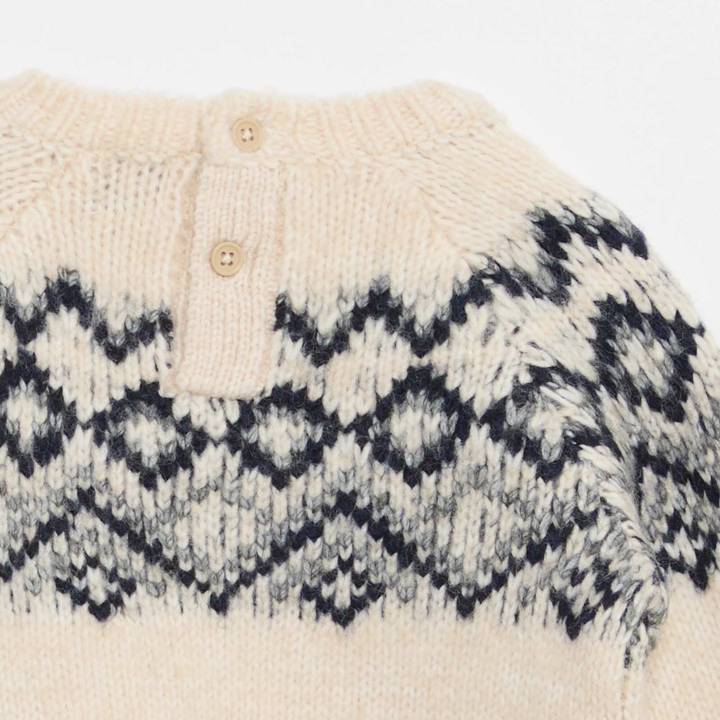 Sweater cálido jacquard BLANCO