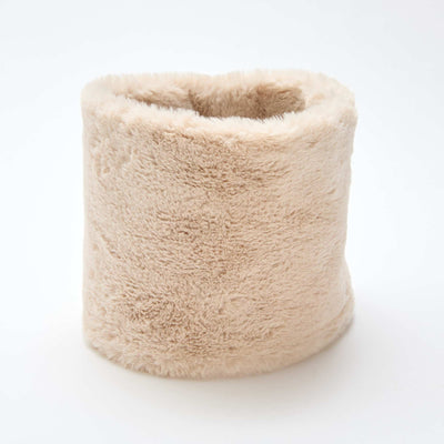 Braga de cuello efecto pelo BEIGE