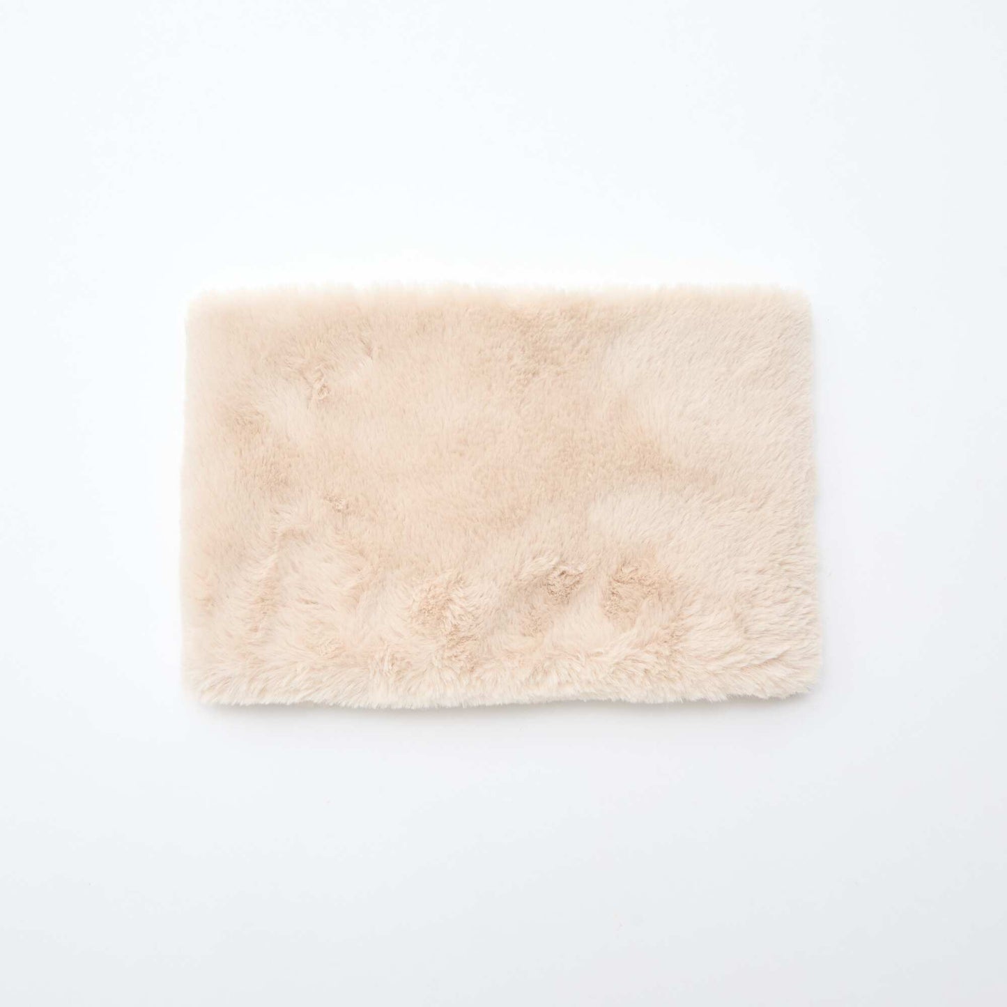 Braga de cuello efecto pelo BEIGE
