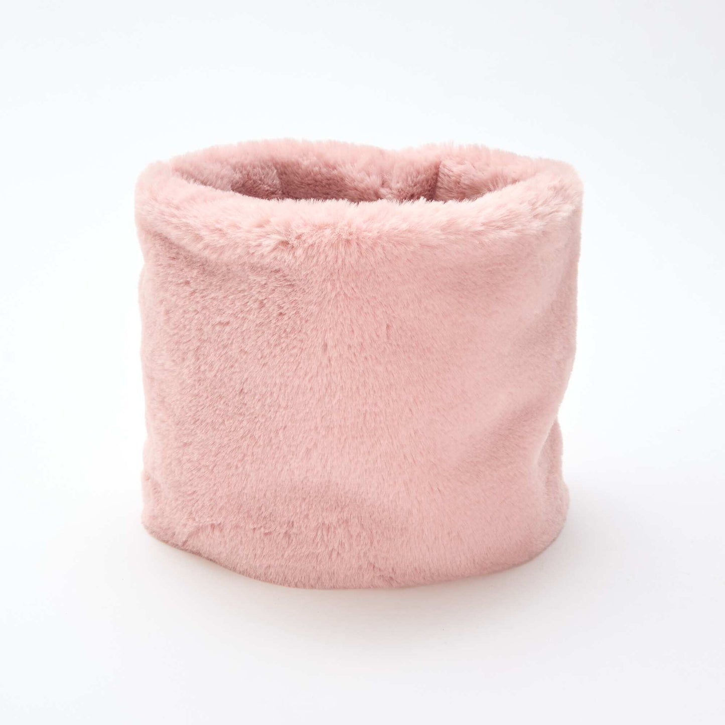 Braga de cuello efecto pelo ROSA