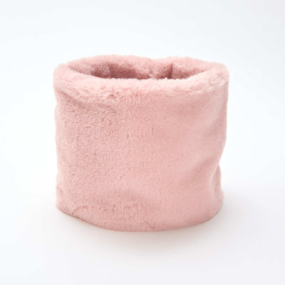 Braga de cuello efecto pelo ROSA