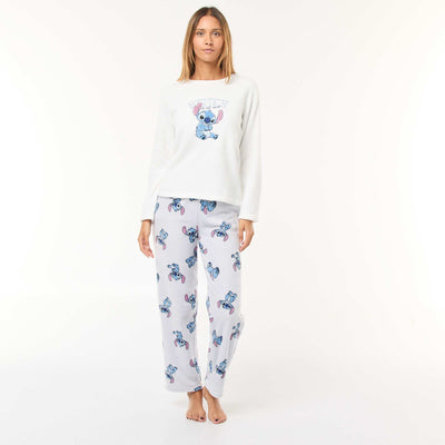 Conjunto de pijama largo 'Stitch' 'Disney' en polar - 2 piezas AZUL