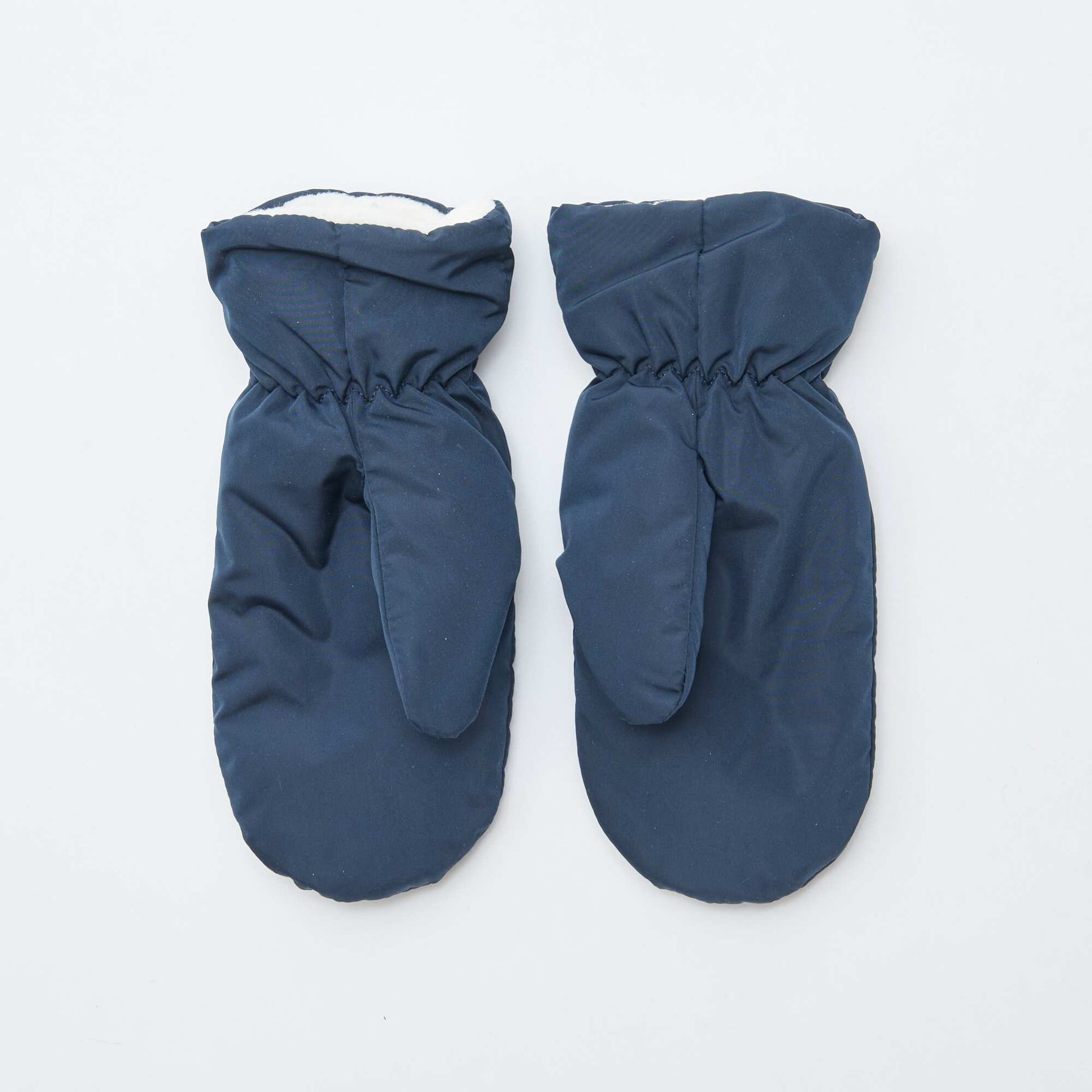 Conjunto gorro con orejeras + manoplas AZUL