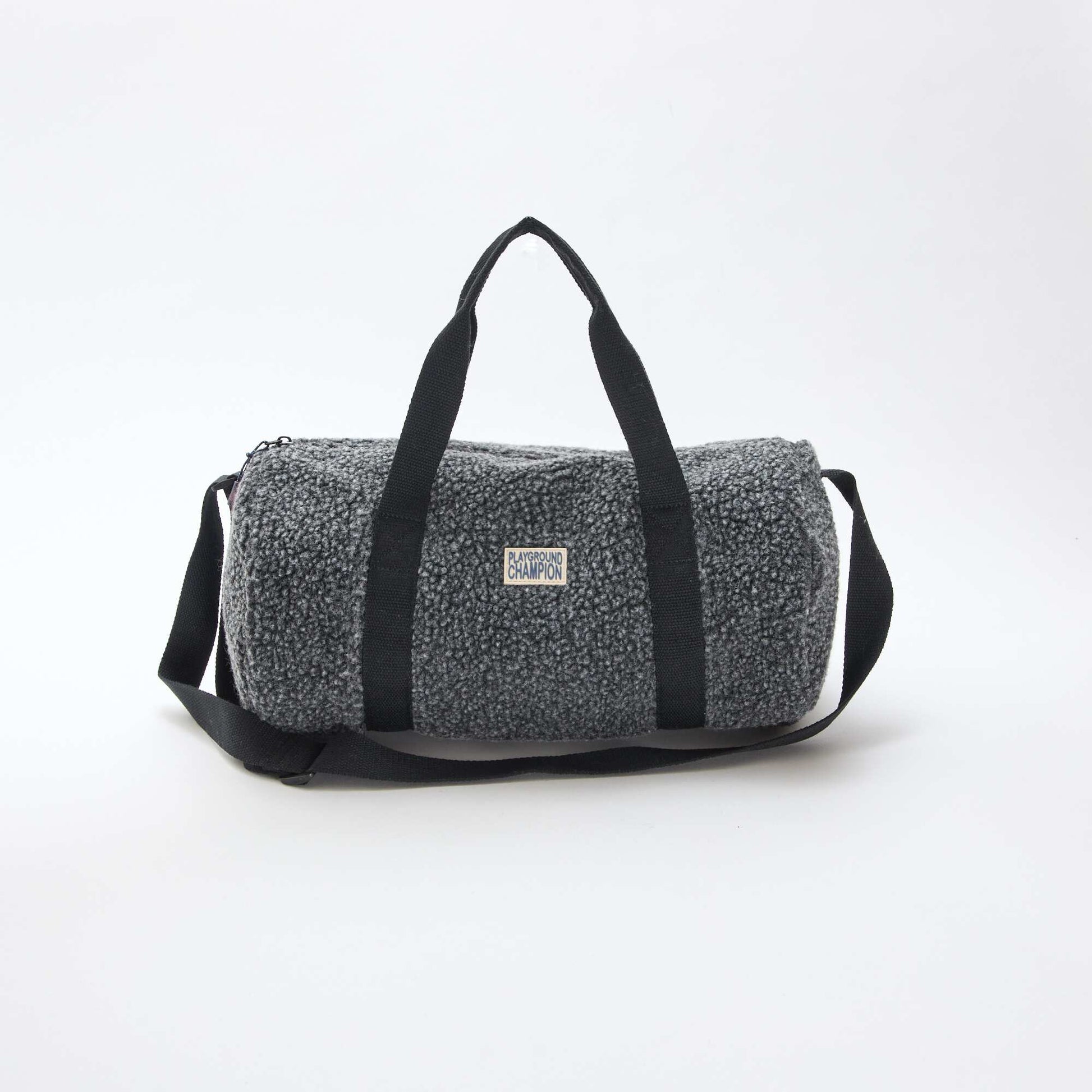 Bolso de fin de semana en borreguito GRIS