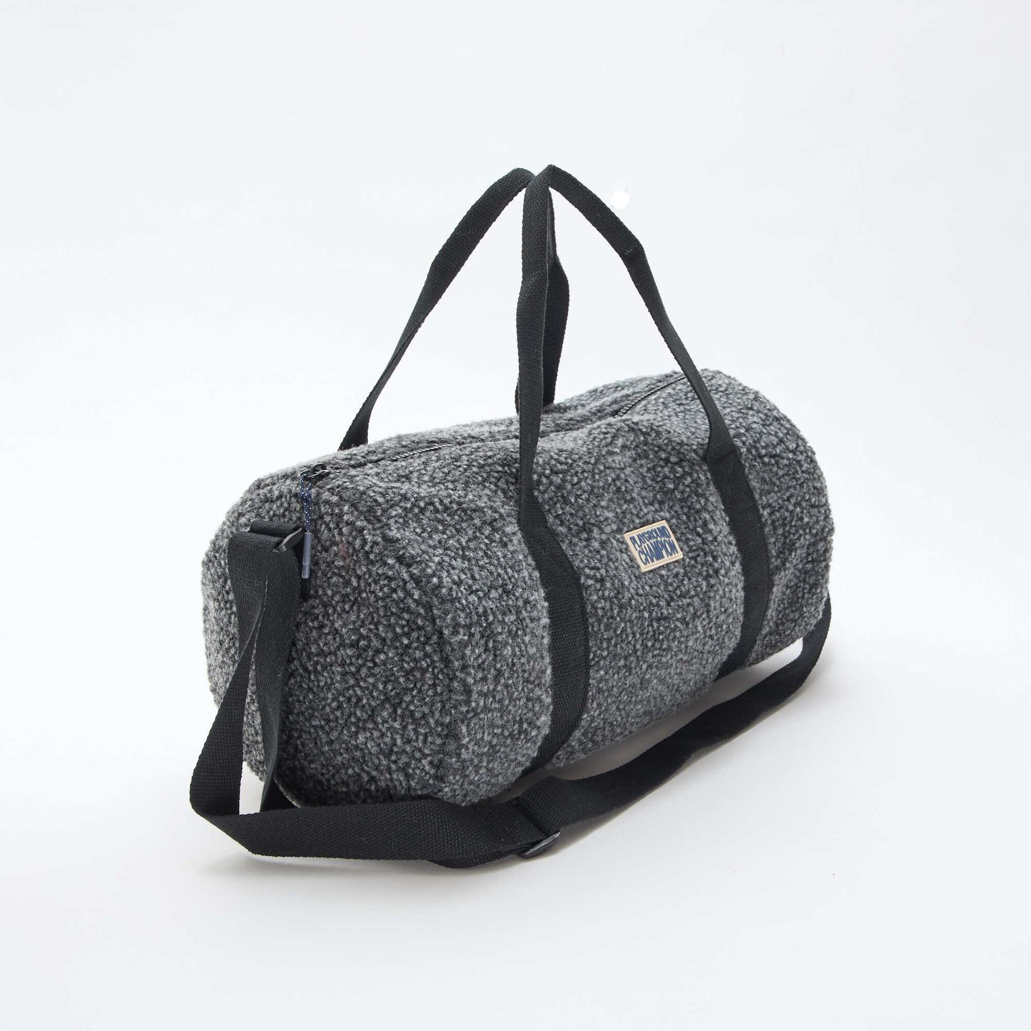 Bolso de fin de semana en borreguito GRIS
