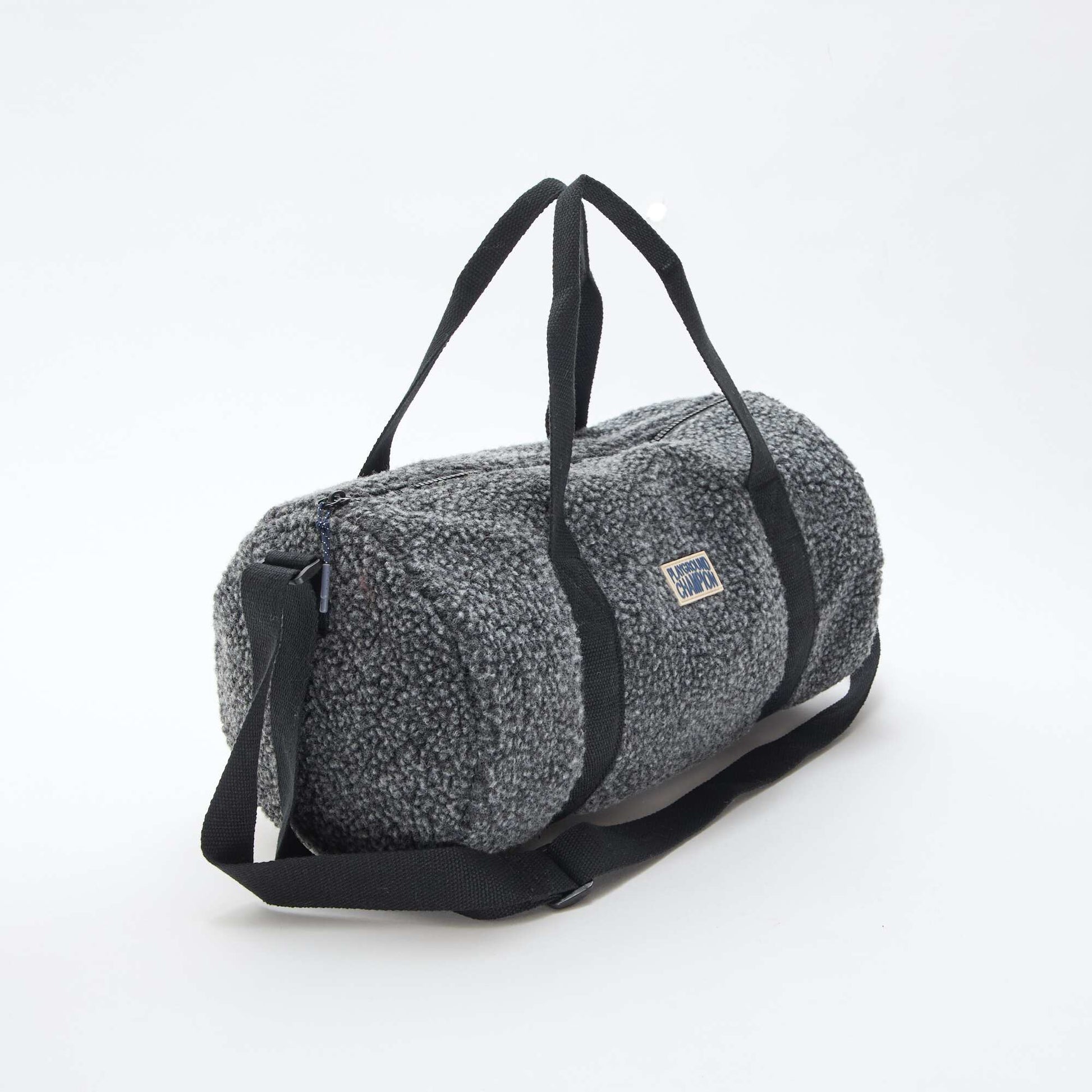 Bolso de fin de semana en borreguito GRIS